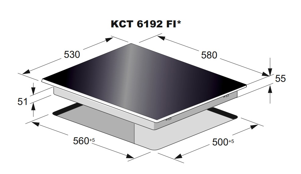 9229082 Индукционная варочная поверхность Kaiser KCT 6192 FI RotEm STDN-0066071 - Вид №8