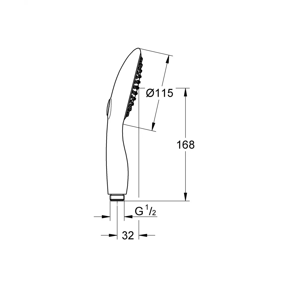 Лейка для душа Grohe Vitalio Rain STLM-2160827 - Вид №5