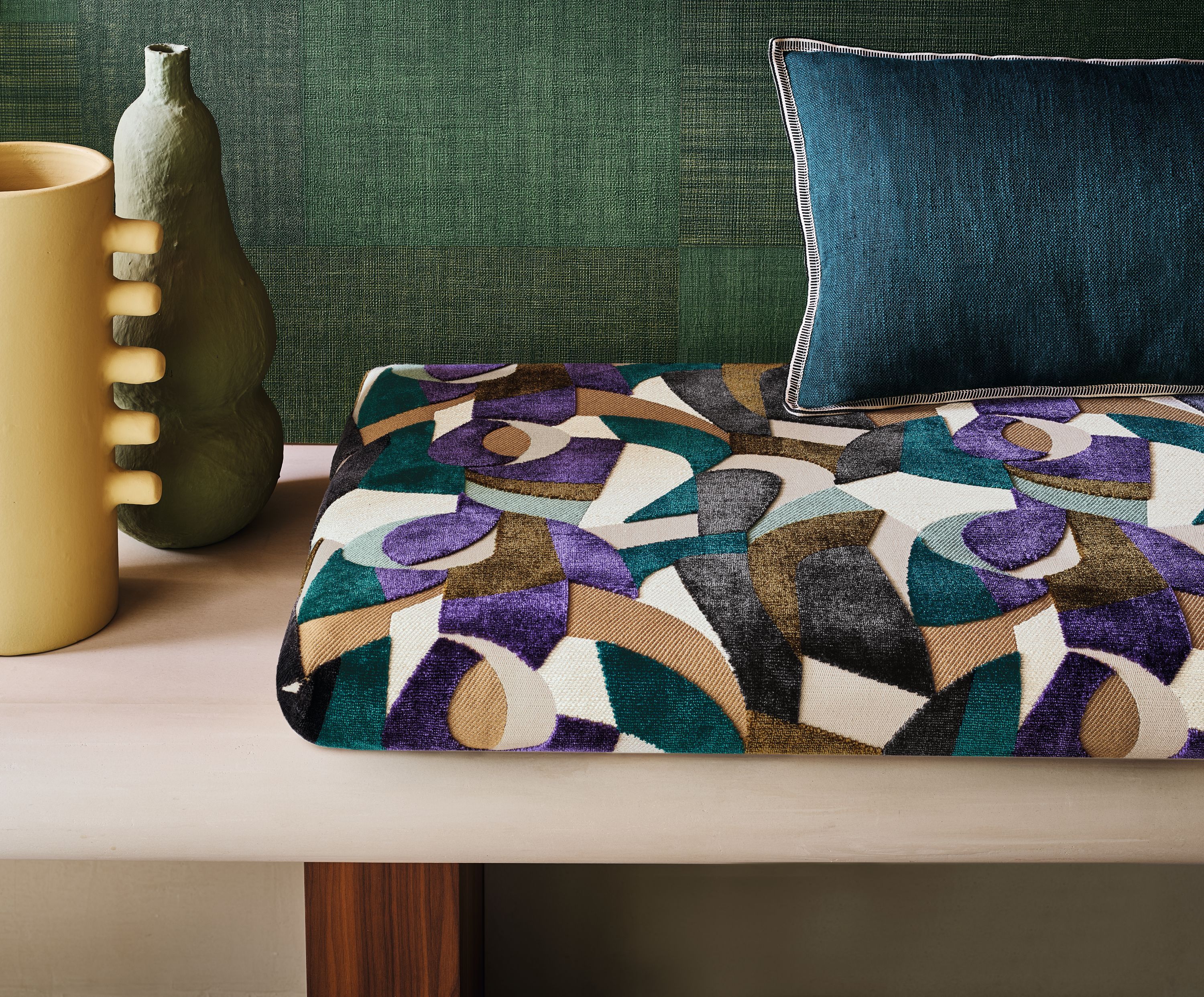 Многоцветная Жаккардовая обивочная ткань Casamance Machaya ARCH-00103656 - Вид №4