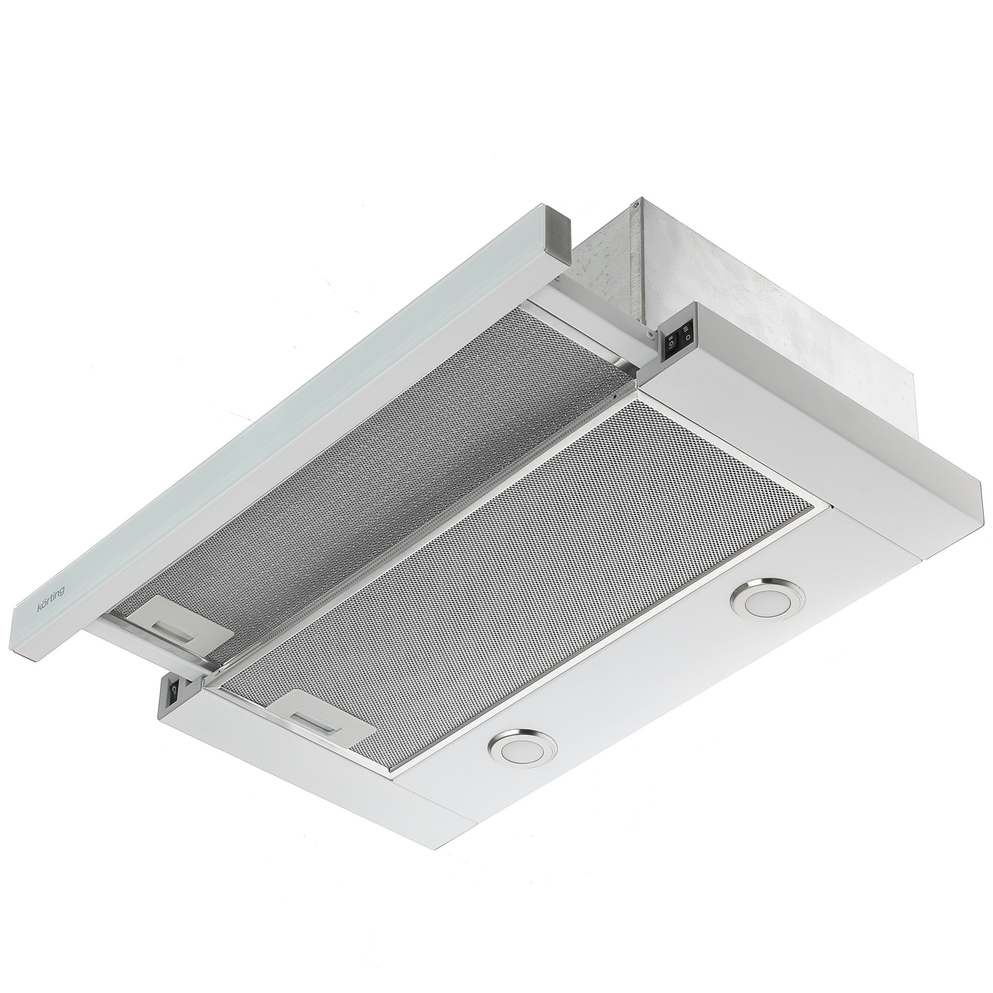 8127275 Вытяжка телескопическая Korting KHP 6617 GW белый/белый STDN-0064842 - Вид №2