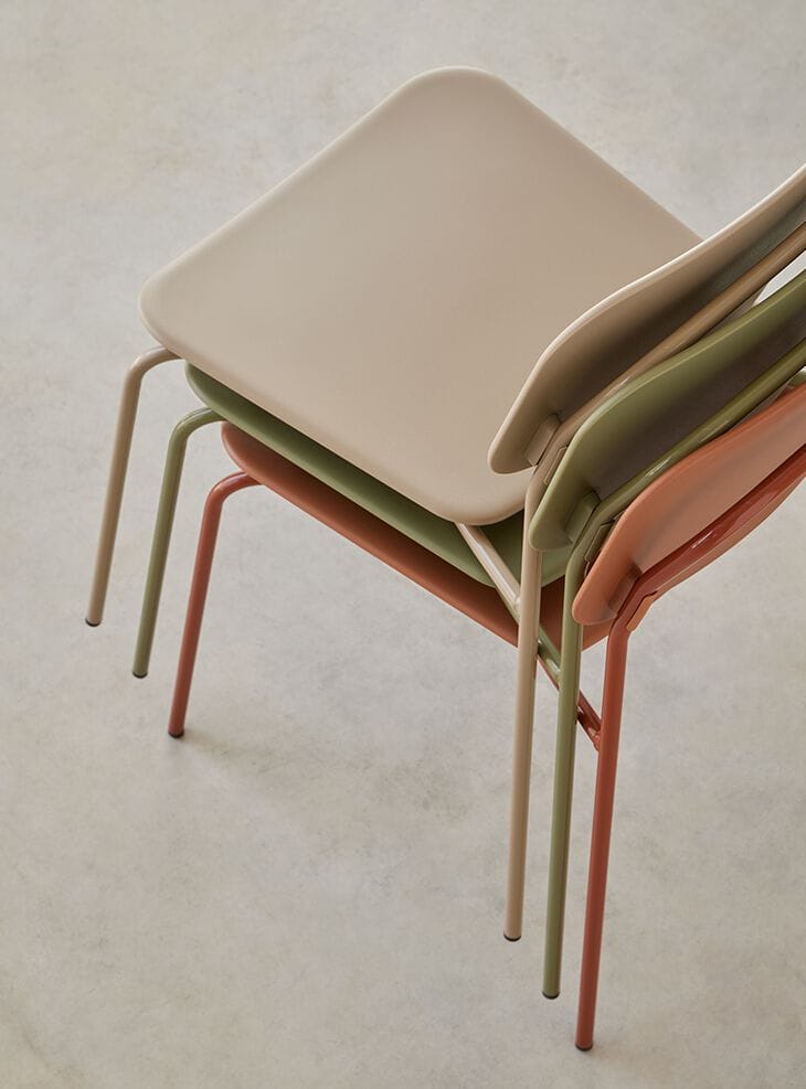 Штабелируемый стул из переработанного полипропилена Mobboli Cap ARCH-00084947 - Вид №5