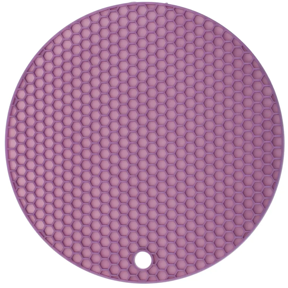Прихватка/подставка под горячее 18x18x0.75 см силикон цвет слива Santreyd STLM-2135828 - Вид №1