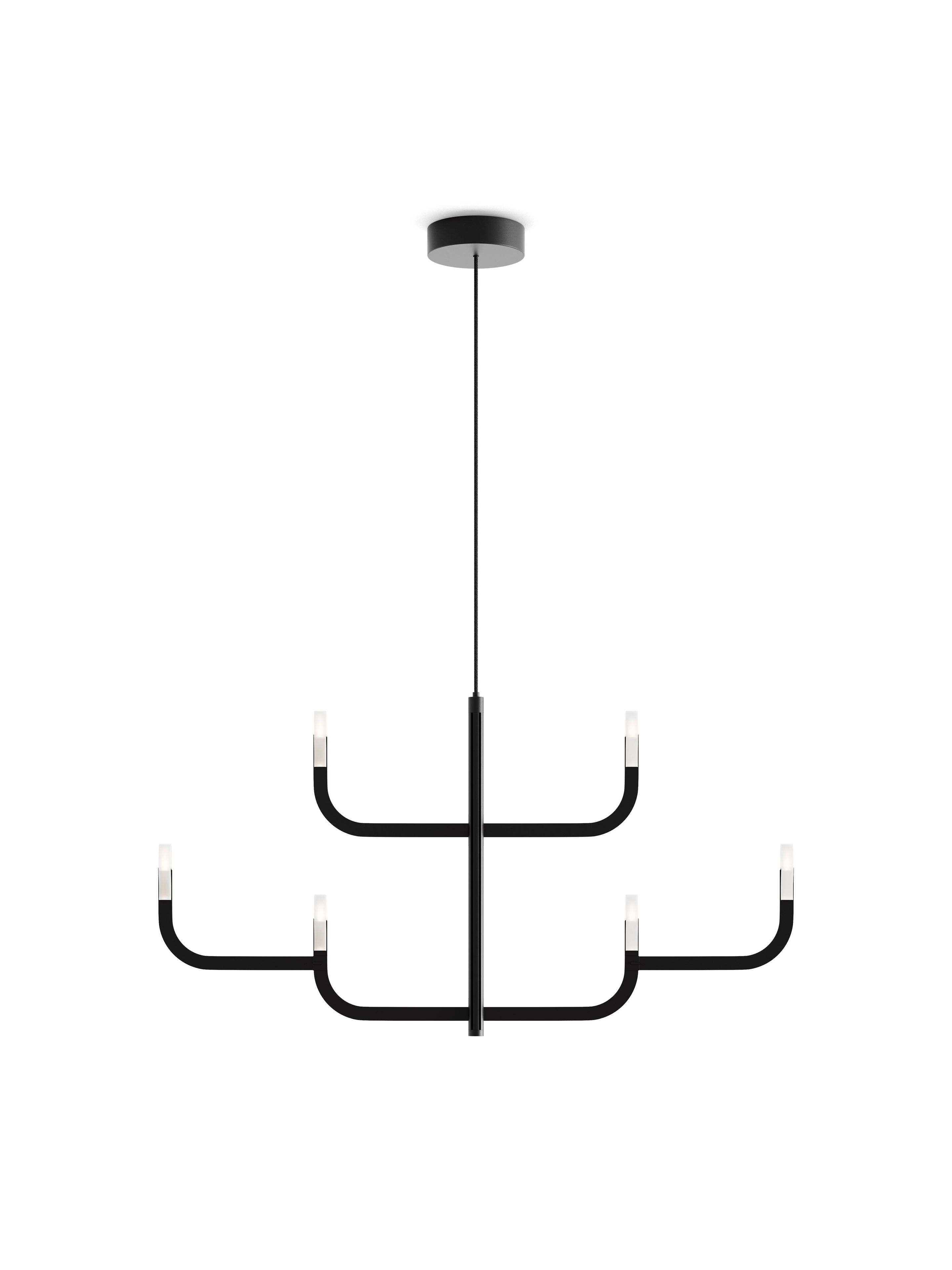 Алюминиевая светодиодная люстра LUCEPLAN J-US ARCH-00019612 - Вид №3