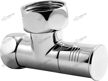 Вентиль запорный угловой 3/4х1 г/г (4707-круглый) (пара) Santreyd 211429