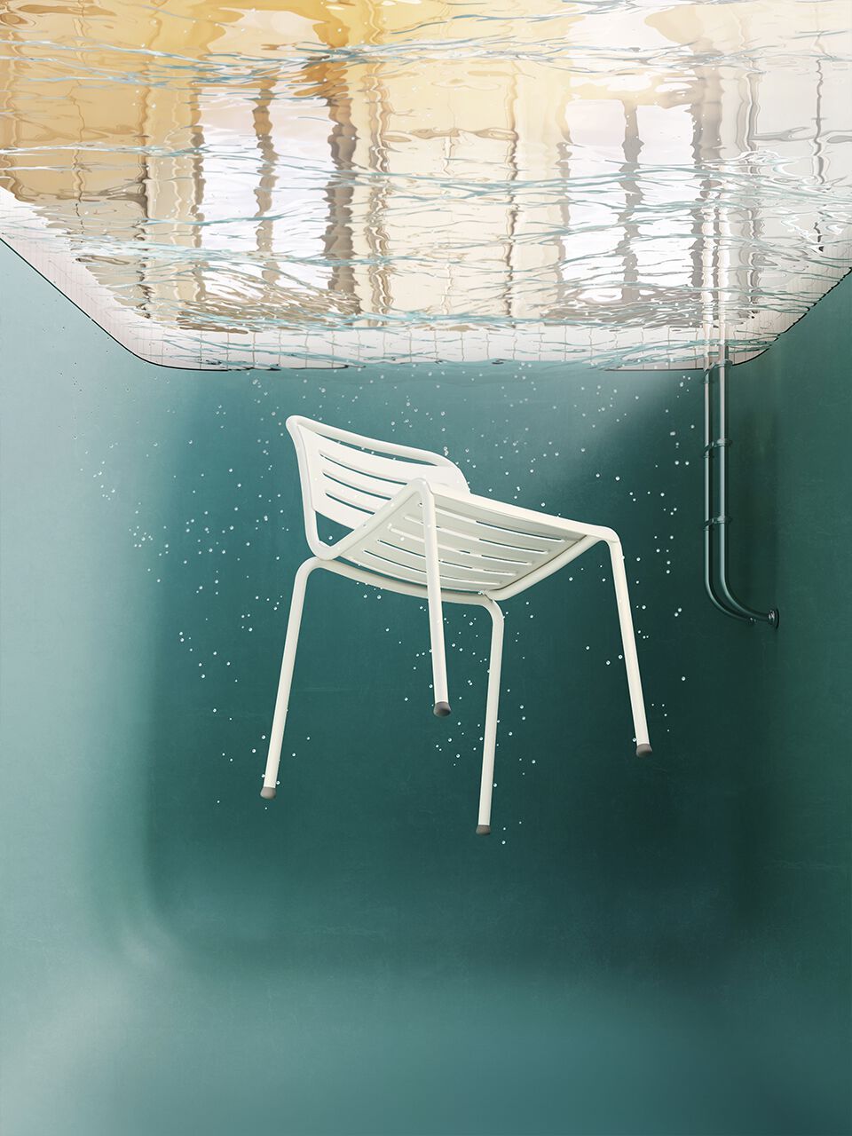 Штабелируемый стул из переработанного алюминия COLOS Re-al ARCH-00090221 - Вид №3