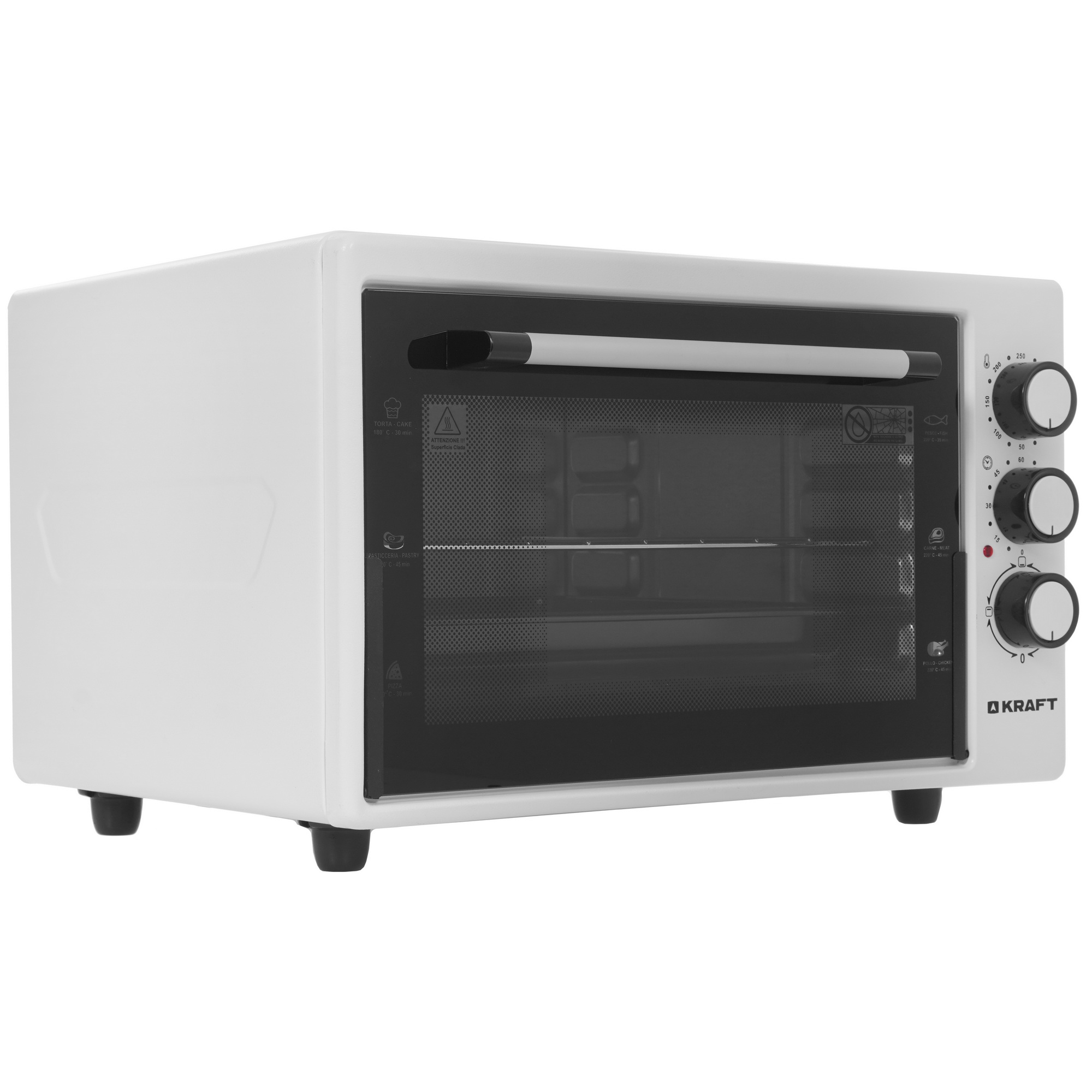 5083459 Мини-печь Kraft KF-MO 3800 W белый STDN-0151205 - Вид №1