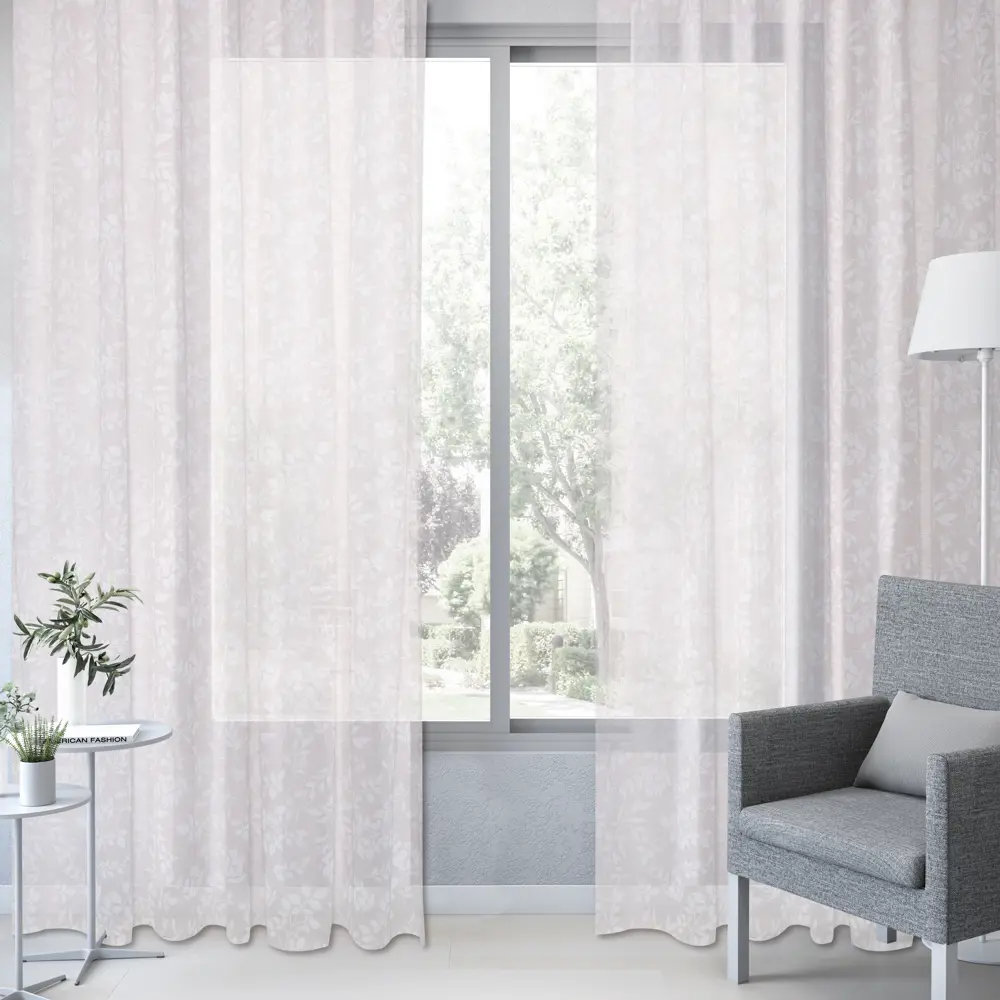 Тюль на ленте Inspire Rowan 250x280 см цвет бежевый 83562090 STLM-2058006  - Вид №6