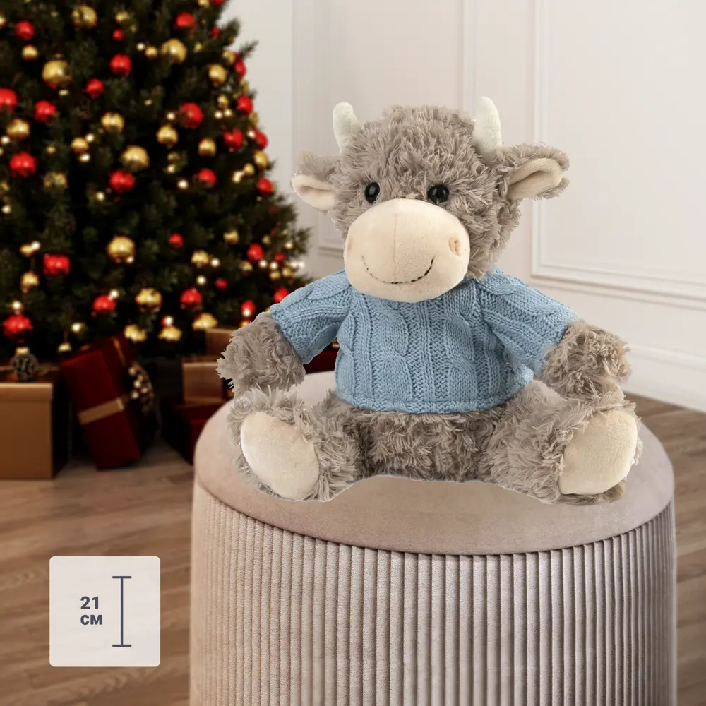 Декоративная фигура «Бычок в голубом», 19х16х21 см 82801431 STLM-2107917 Santreyd 