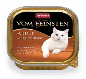 Т0055670 Корм для кошек Vom Feinsten Adult куриная печень конс. 100г Animonda