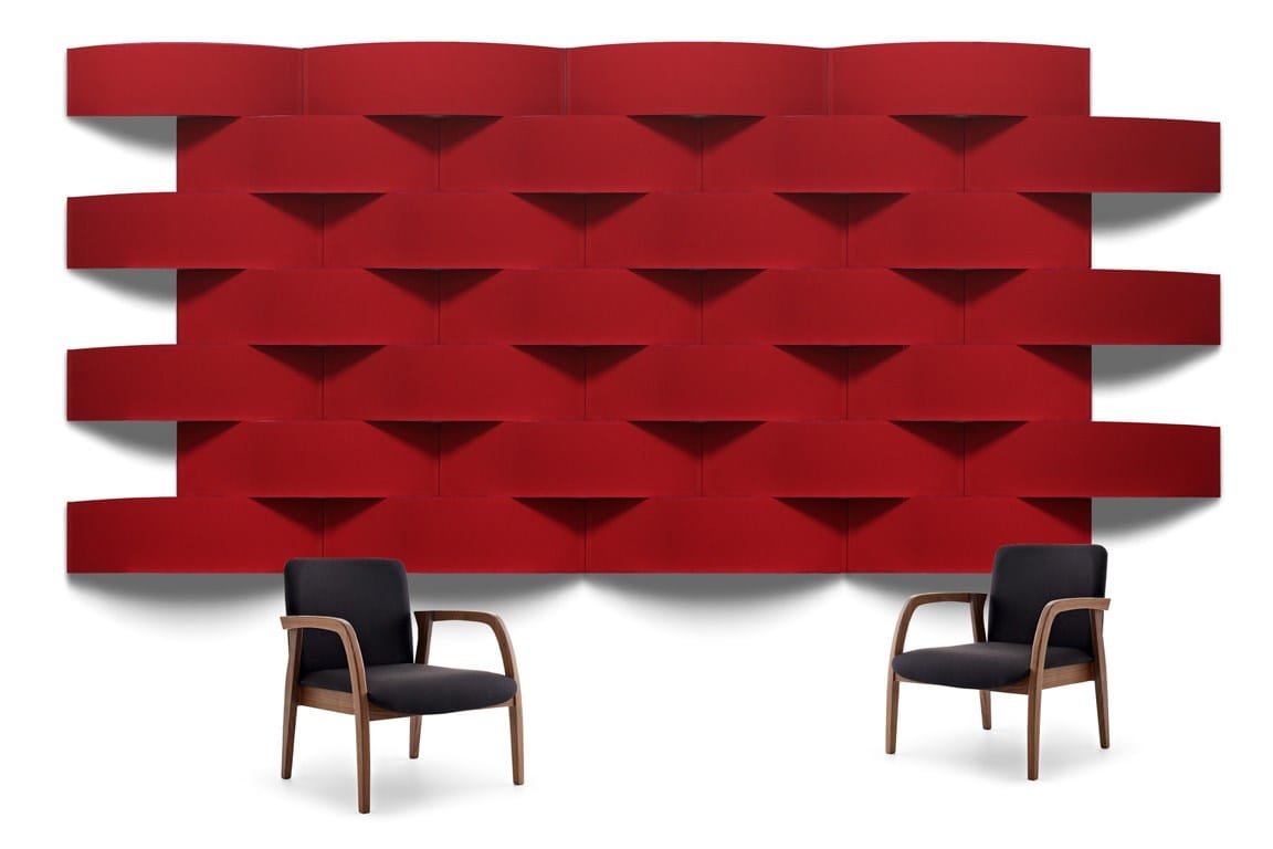 Термоформованная стеновая звукопоглощающая мономатериальная панель Slalom ECOrange ARCH-00103875 - Вид №10