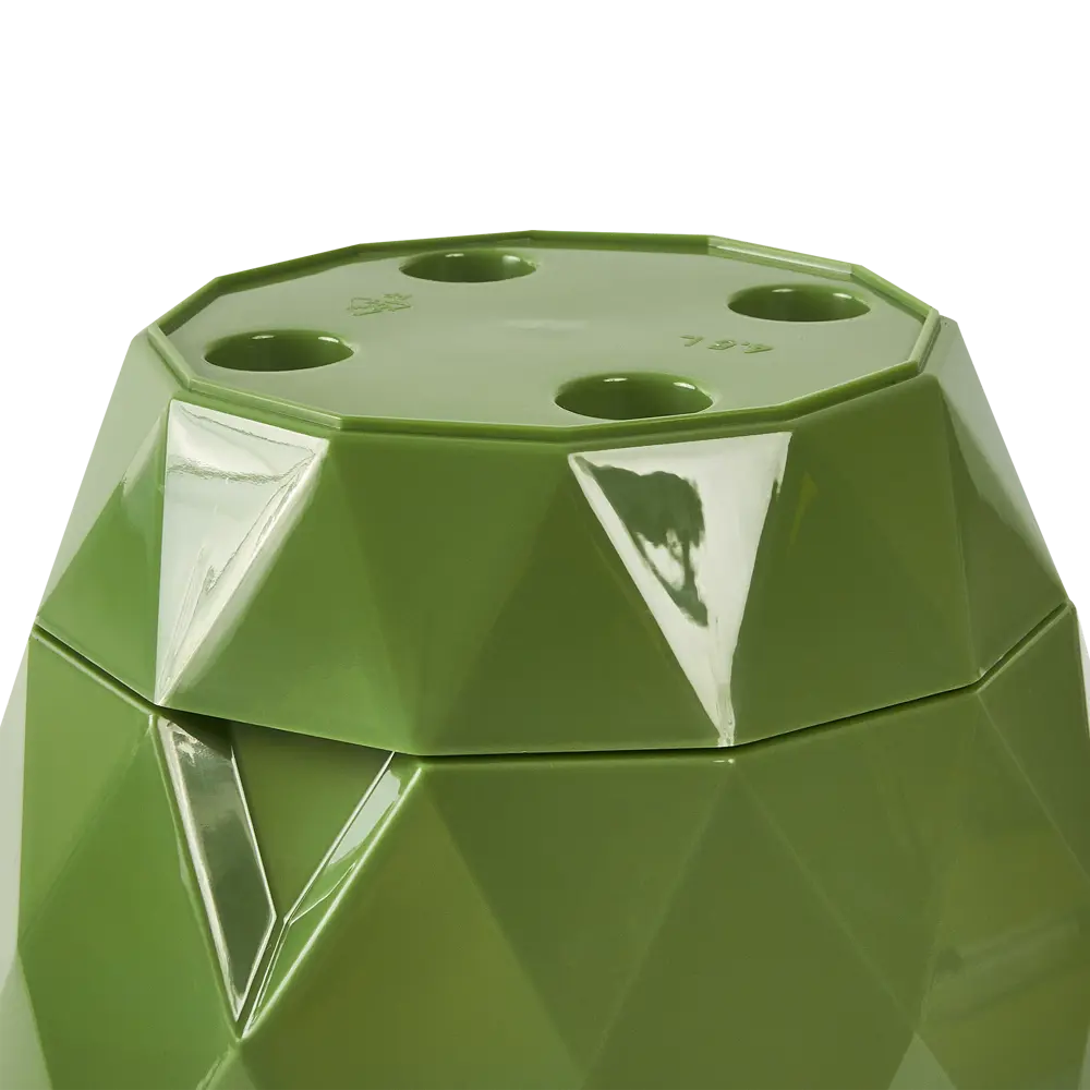Горшок для цветов Homver Laurel ø22 h19 см v4.5 л пластик зеленый STLM-2033336 - Вид №3