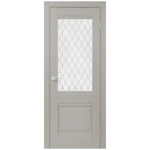 Комплект двери Классико-43 со стеклом 60x200 см Hardflex серый с добором 150 мм 89430414 STLM-2113744