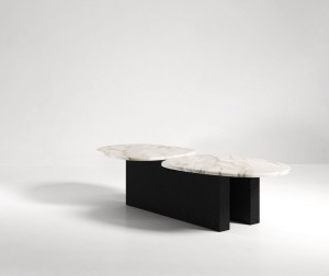 Secolo Taras Кофейный столик из дерева с мраморной столешницей Standard