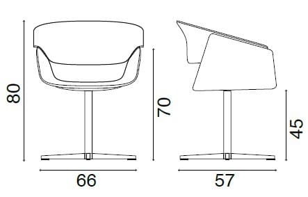 Кожаный стул с подлокотниками Fasem Airlux ARCH-00144525 - Вид №7