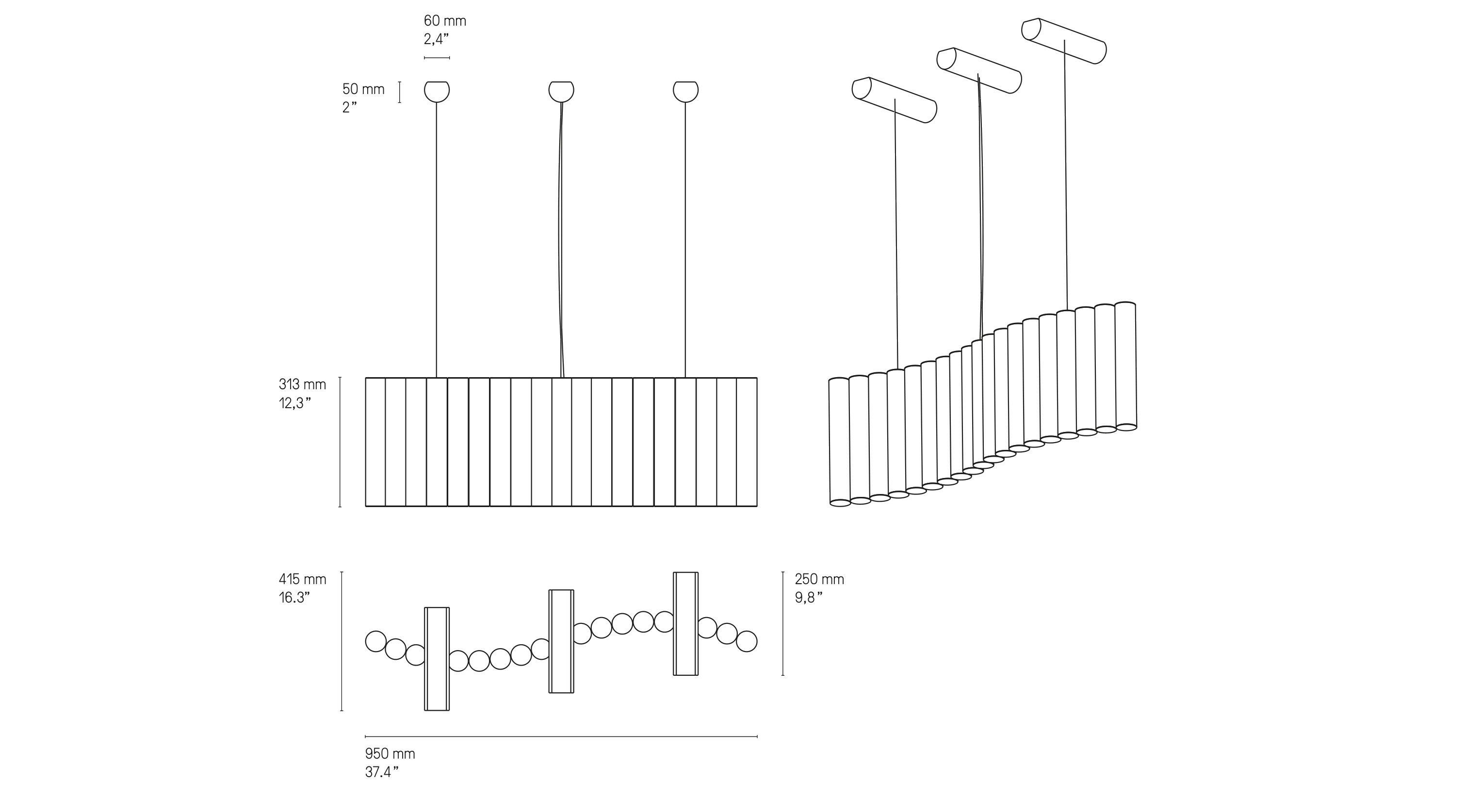 Латунный светодиодный подвесной светильник CVL Luminaires ассортимент ARCH-00023937 - Вид №5