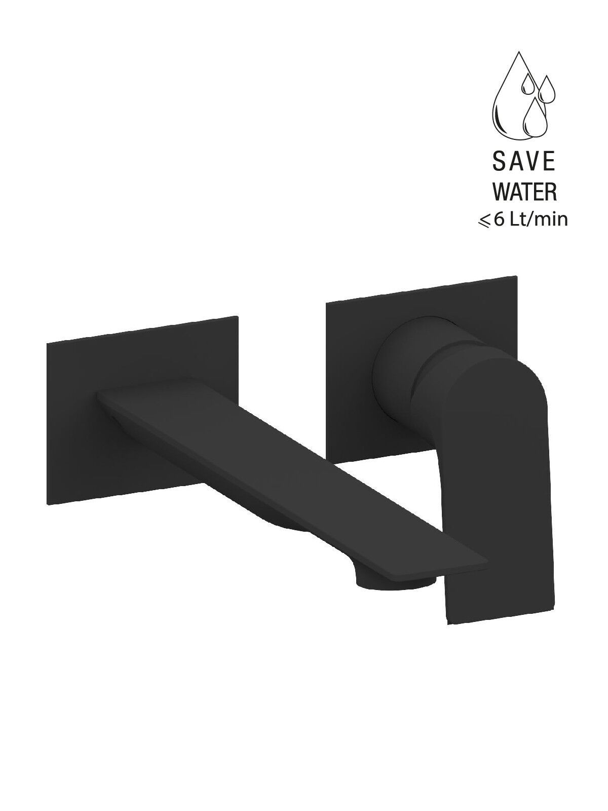 Настенный смеситель для раковины с ограничителем расхода Rubinetterie Frattini Нарцисс ARCH-00103865 - Вид №6