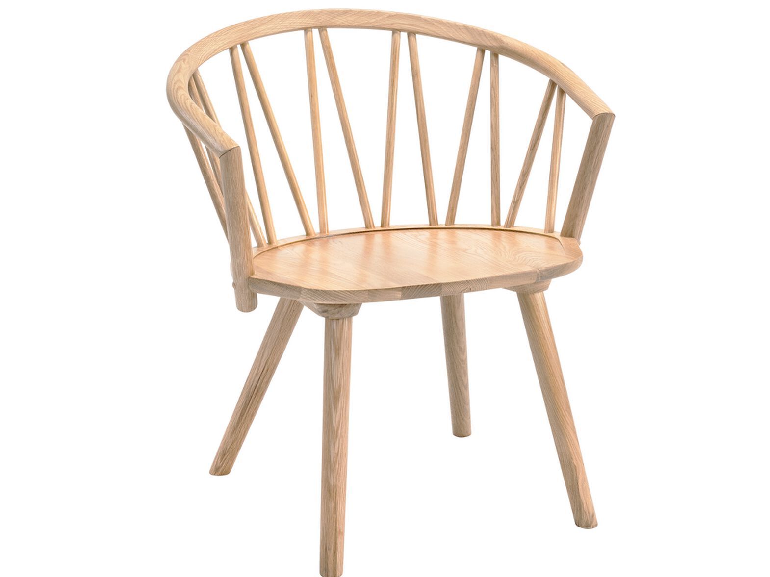 Кресло из белого дуба с подлокотниками Hans K ZigZag ARCH-00120367