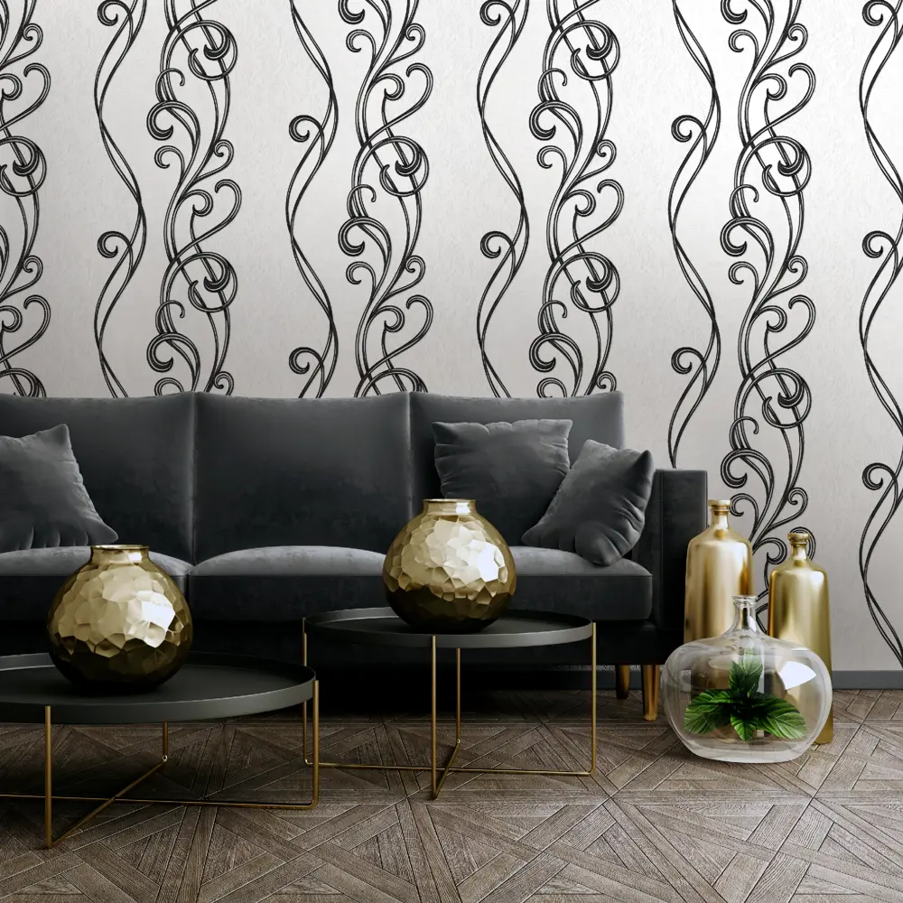 Обои флизелиновые Vog Collection Ар-нуво серые 1.06 м 90083-14 82638474 STLM-2201414 - Вид №2