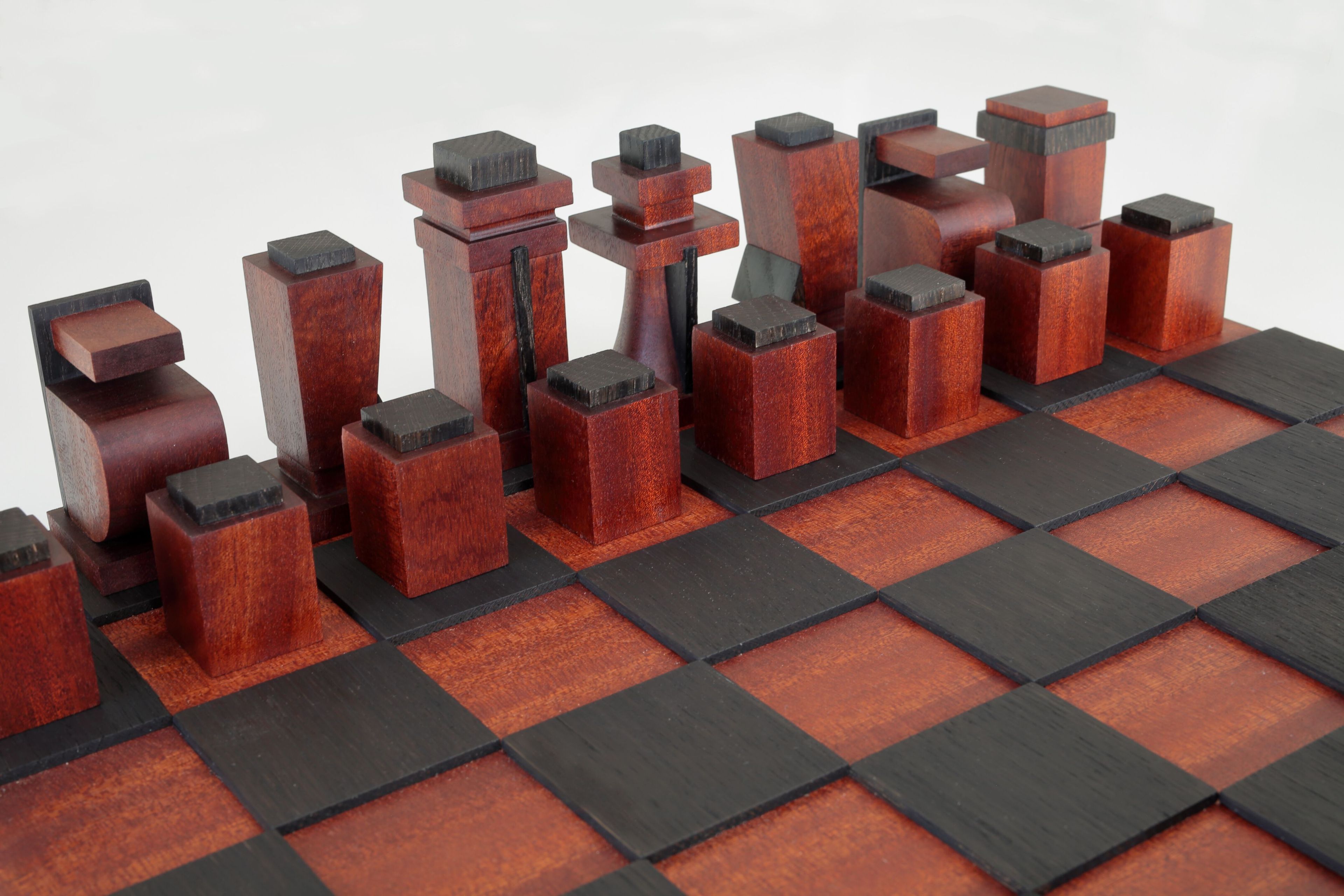 Шахматная доска из массива дуба и красного дерева Deodara SCACCHI ARCH-00001135 - Вид №2