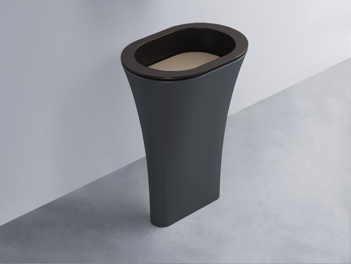 AMLA65-LV+AMPILO-AN+AMCOLO-BA Раковина Amedeo Ovale отдельностоящая cielo Enjoy + Amedeo Ceramica Cielo