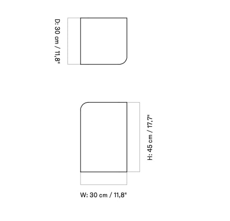 Алюминиевый журнальный столик Audo Copenhagen VOLUME ARCH-00092138 - Вид №23