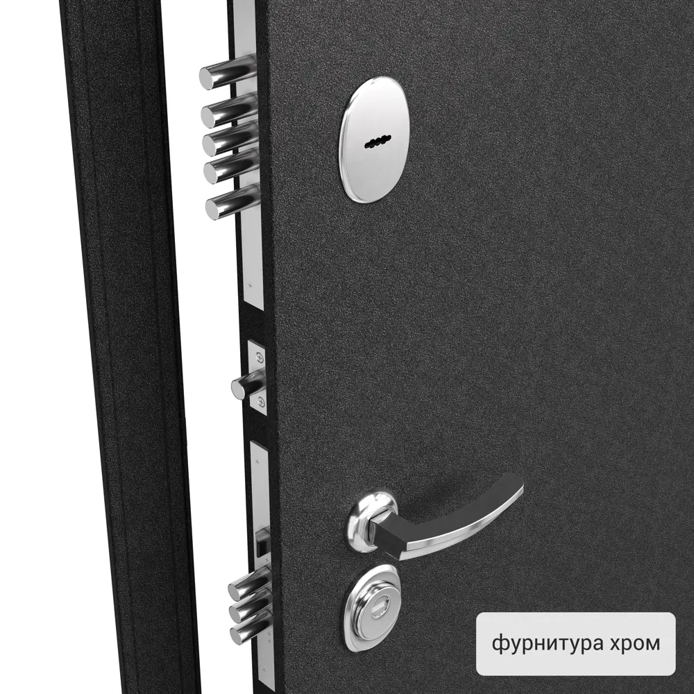 Дверь металлическая Контрол Леона, 960 мм, левая, цвет венге TOREX STLM-2099780 - Вид №1