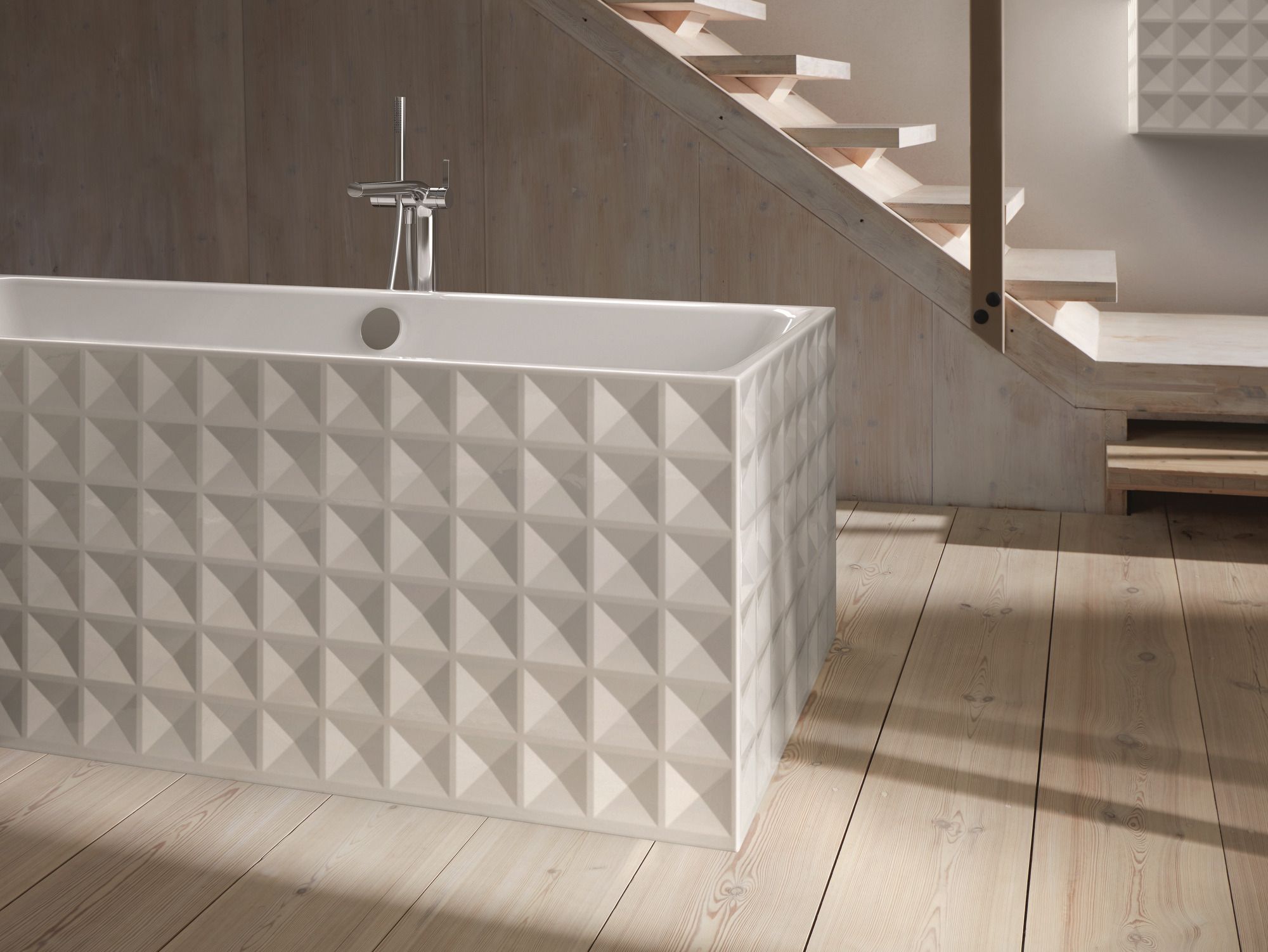 Прямоугольная эмалированная стальная ванна Bette BetteLoft Ornament ARCH-00024506 - Вид №3