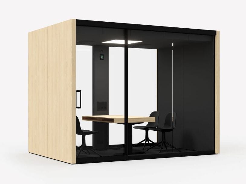 Многосторонняя акустическая офисная кабина со встроенным освещением Vetrospace VETROSPACE L ARCH-00033843