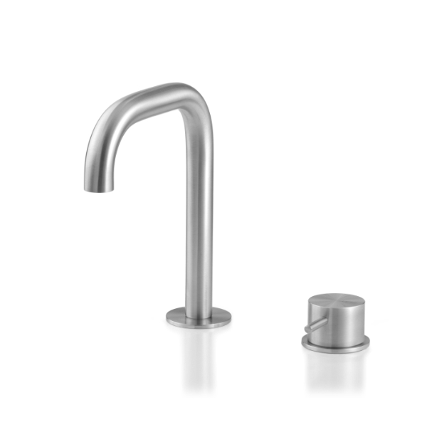 Смеситель на два отверстия для умывальника с изливом LOP152 linki 