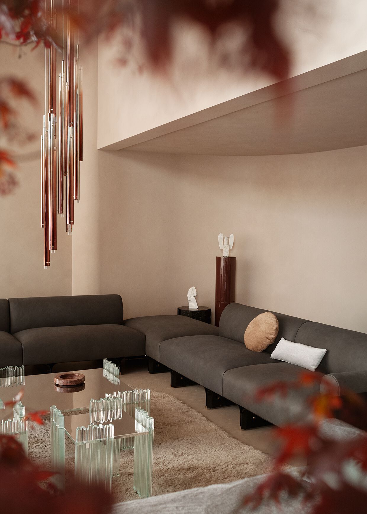 Квадратный журнальный столик из нержавеющей стали и хрусталя Gallotti&Radice MIRAGE ARCH-00013711 - Вид №3