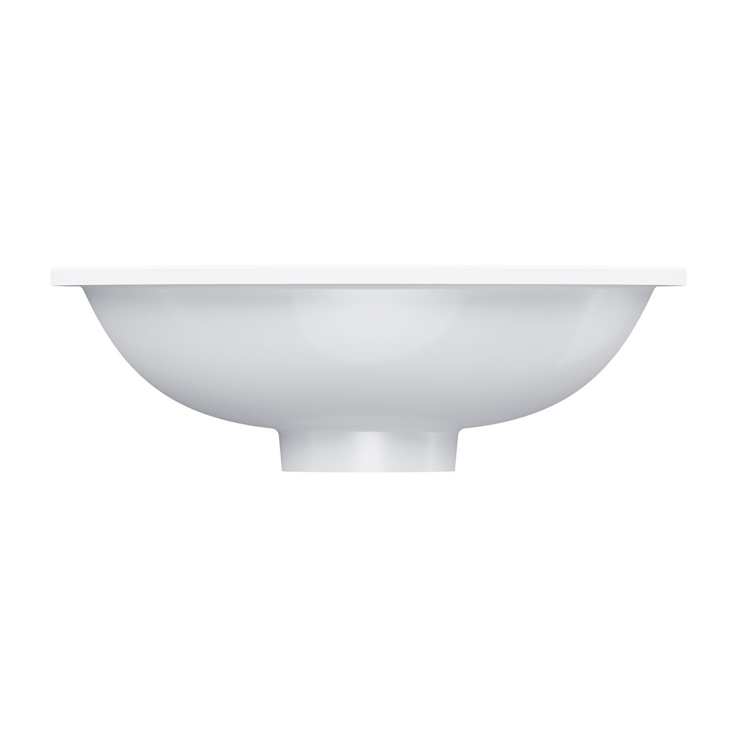 Встраиваемый умывальник из Овального композитного материала OMNIRES SHELL M+ SHELLUP ARCH-00143000 - Вид №6