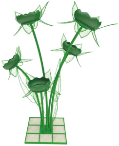 KLL101-VO.B(tv5.05) КРОКУС 5.1 (c лепестками и листьями), цветочница вертикального озеленения с термо чашами LAB.Space