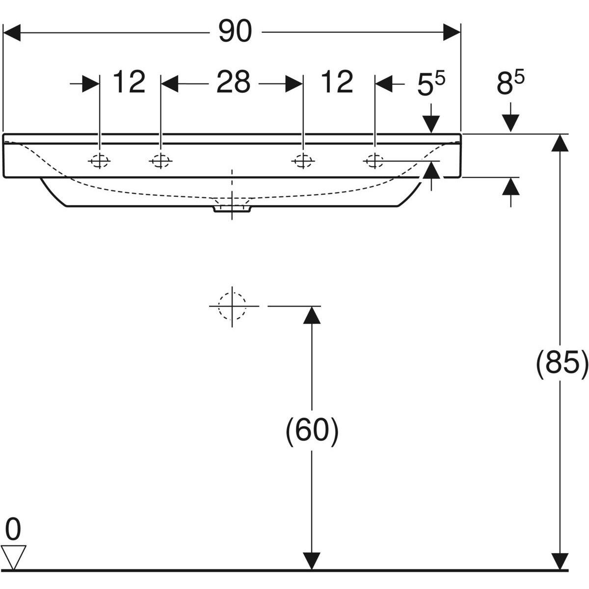 Раковина из керамогранита Geberit Xeno2 ARCH-00032029 - Вид №13