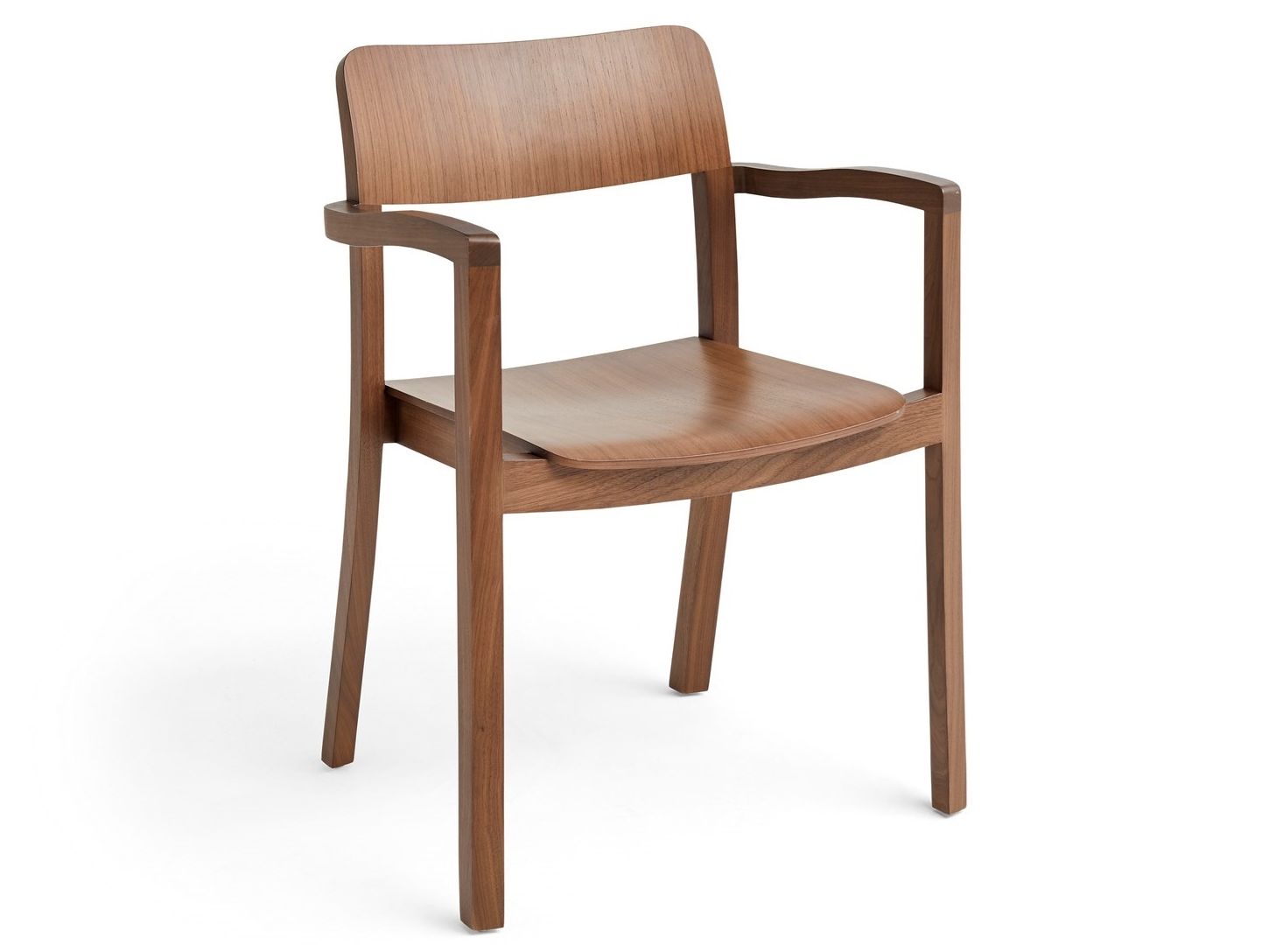Деревянный штабелируемый стул с подлокотниками Hay Pastis ARCH-00080530
