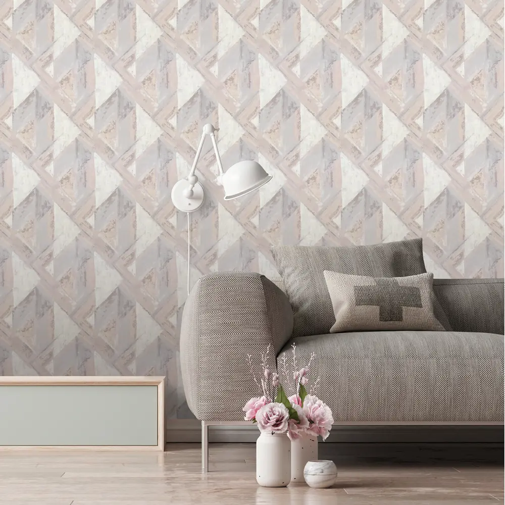 Обои флизелиновые Deco-deco Grunge бежево-серые 1.06 м 6021-02 83558666 STLM-2082446 - Вид №2