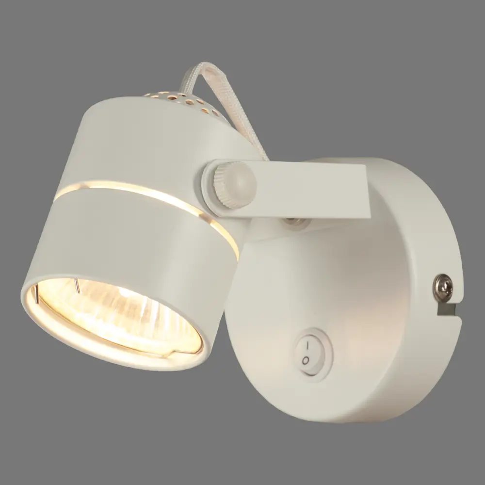 Спот поворотный Lemy 1хGU10х50 Вт металл цвет белый Arte Lamp STLM-2017074 - Вид №1