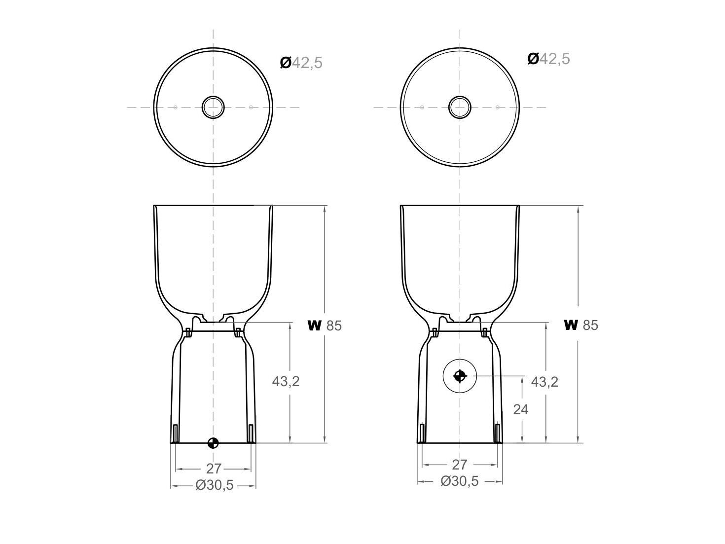 Одинарный круглый отдельно стоящий умывальник из мрамора Inbani ORIGIN ARCH-00039599 - Вид №7