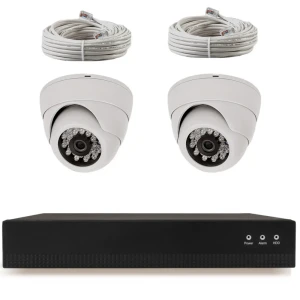 91594337 Комплект видеонаблюдения IP 8 Мп Ps-Link KIT-A802IP-POE 2 камеры для помещения STLM-1451460