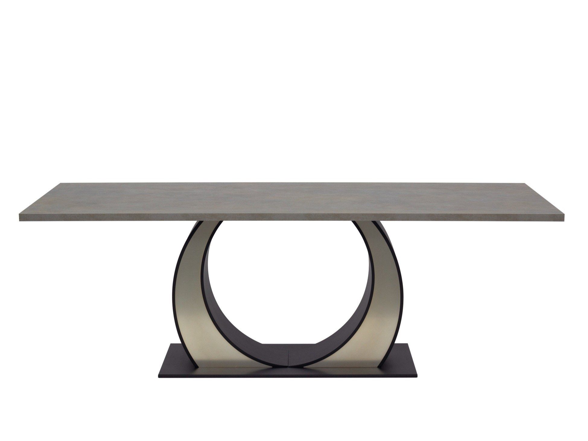 Прямоугольный стол со стальным основанием и ламинированным верхом ORO NERO Collection Eclipsy ARCH-00076302 - Вид №1