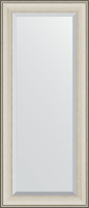 BY 1286 Зеркало с фацетом в багетной раме - травленое серебро 95 mm EVOFORM Exclusive