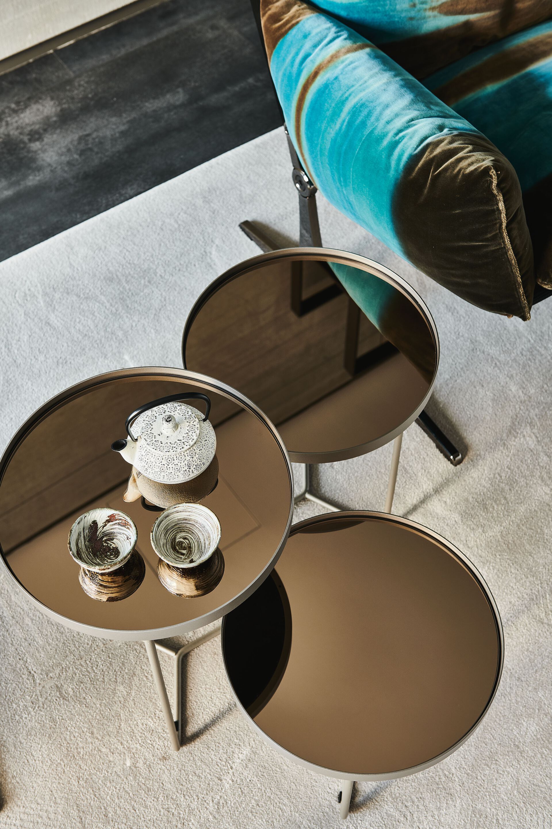 Окрашенный металлический круглый журнальный столик Cattelan italia BILLY ARCH-00094125 - Вид №2