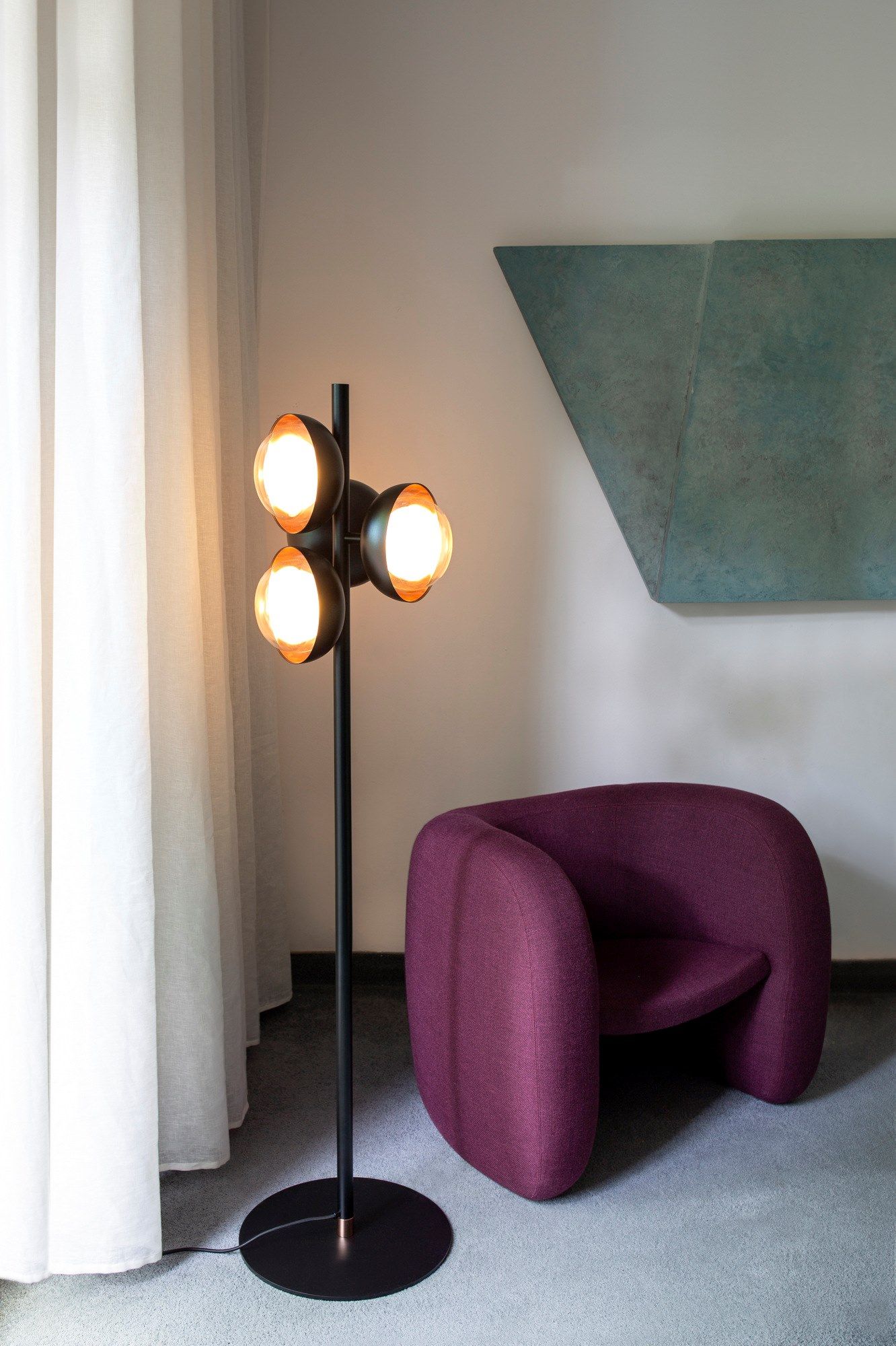 Торшер из металла и боросиликатного стекла Tooy ARCH-00126538 - Вид №2