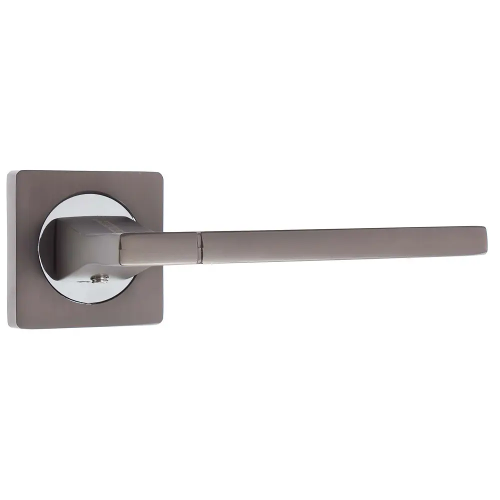 Ручка дверная на розетке AL 524-02 MBN, цвет графит PUERTO STLM-2052845