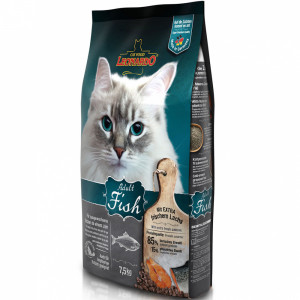 ПР0047223 Корм для кошек для здоровья кожи и шерсти, рыба с рисом сух. 7,5кг Leonardo