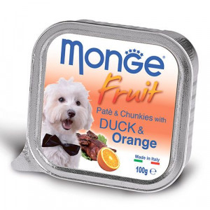 ПР0036643*32 Корм для собак Dog Fruit утка с апельсином конс. 100г (упаковка - 32 шт) Monge