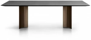 Lema Прямоугольный стол из реконструированного мрамора и металлической основы