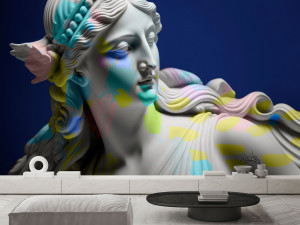 Обои с цифровой печатью с рисунком