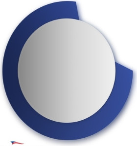 CZ 0602 Зеркало с фацетом 10 mm на синем основании FBS Colora