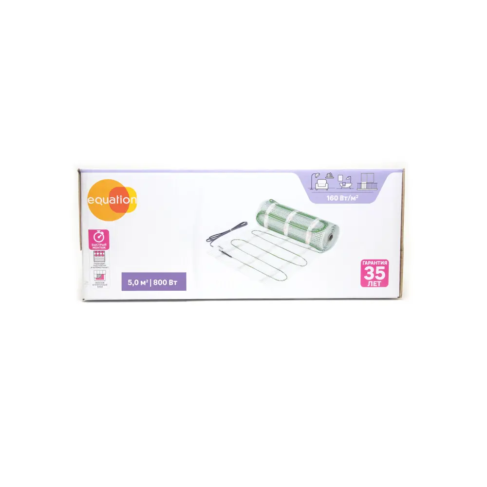 Equation: нагревательный мат для тонкого теплого пола 5 м² 89345969 STLM-0942715 - Вид №3