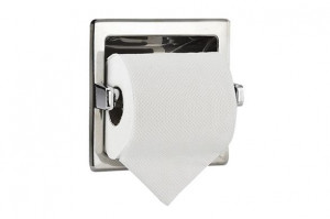 05204.B Держатель для 1 рулона туалетной бумаги встраиваемый квадратный с рамкой Nofer NOFER_APARICI